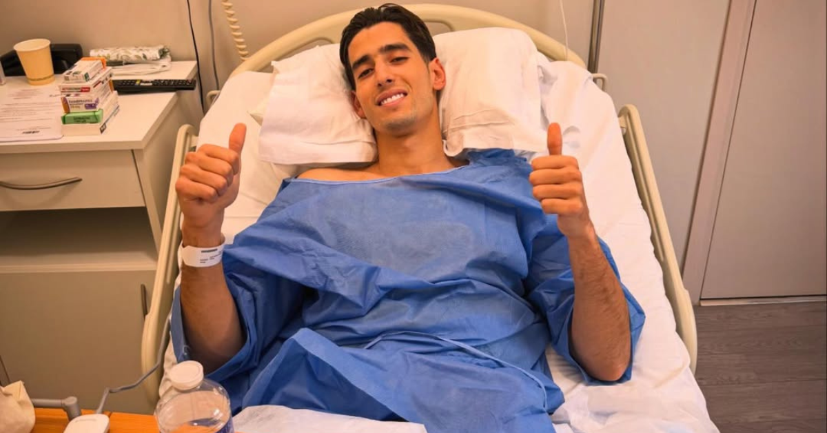 Nayef Aguerd après son opération