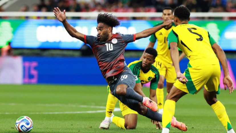 Image du match qui a opposé la Nouvelle-Calédonie à la Jamaïque dans le cadre des qualification au Mondial 2026.