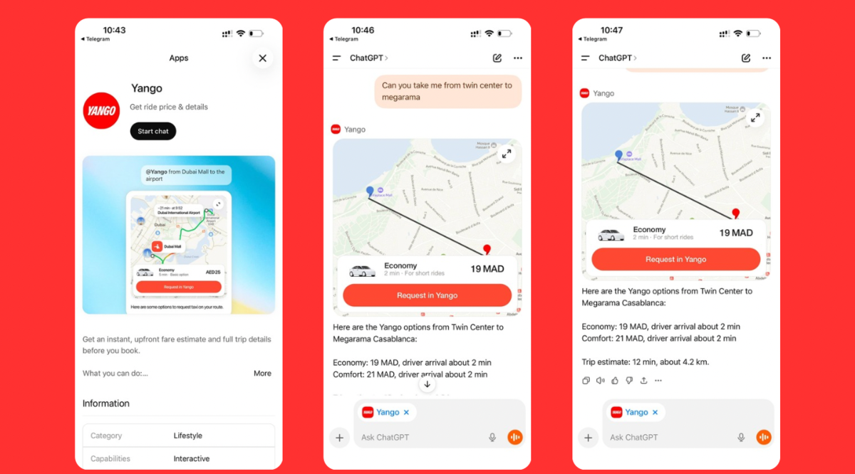 Mobilité,  Maroc,Yango , ChatGPT ,IA, intelligence artificielle
