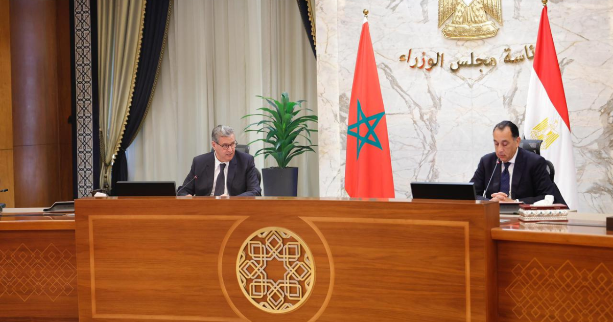 Aziz Akhannouch et Moustafa Madbouli Maroc-Egypte