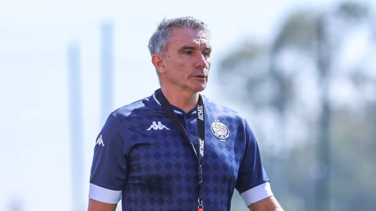 Patrice Carteron sous les couleurs du Wydad de Casablanca.