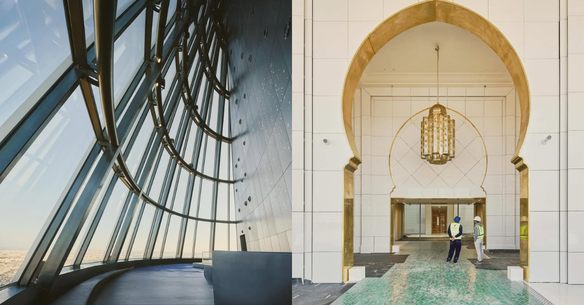 Intérieur de la Tour Mohammed VI