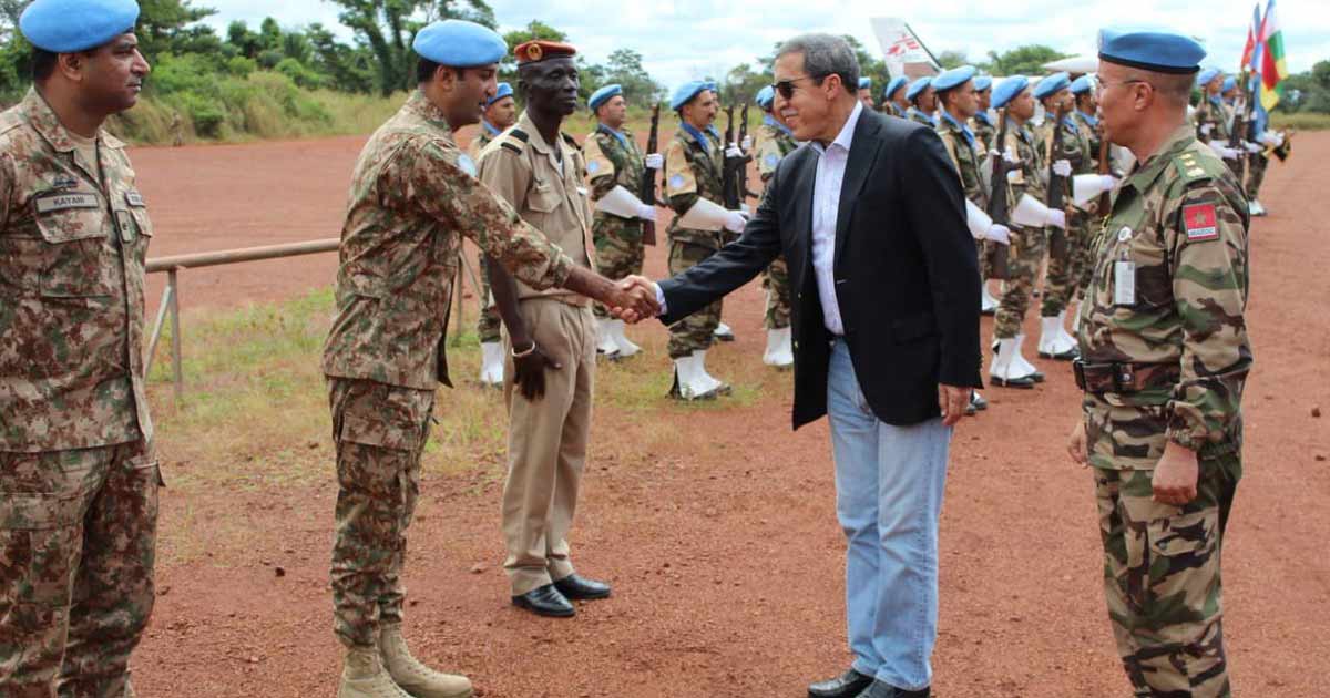 Hilale rencontre le contingent marocain à Bangui: Un témoignage vivant de l'engagement du Royaume pour la paix en Centrafrique