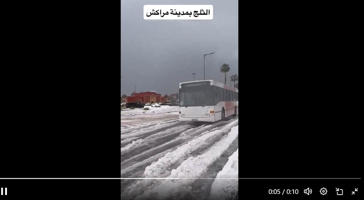 Marrakech, neige