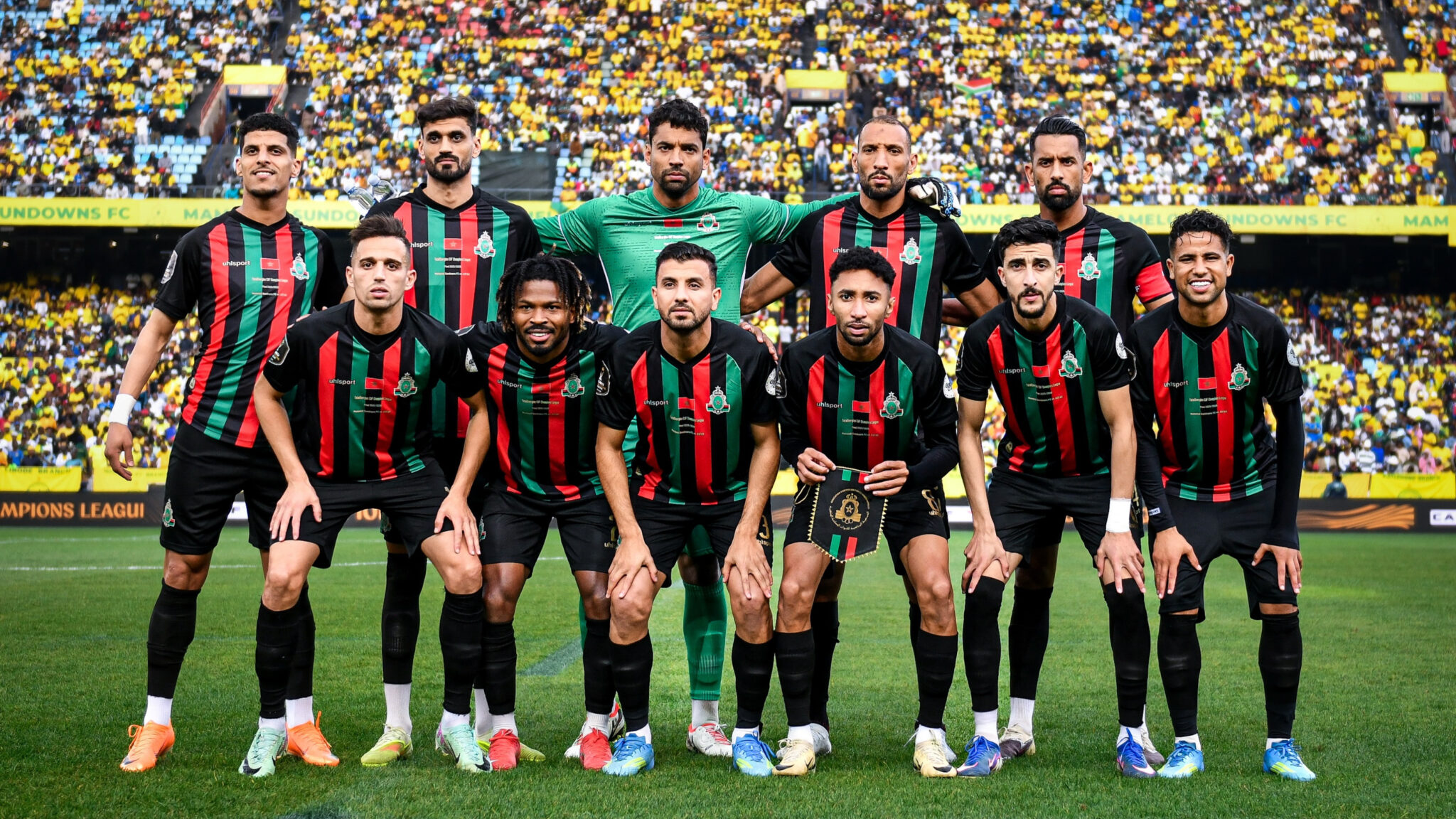 Le 11 de départ de l'AS FAR lors de la finale aller de la Ligue des champions de la CAF face à Mamelodi Sundowns.