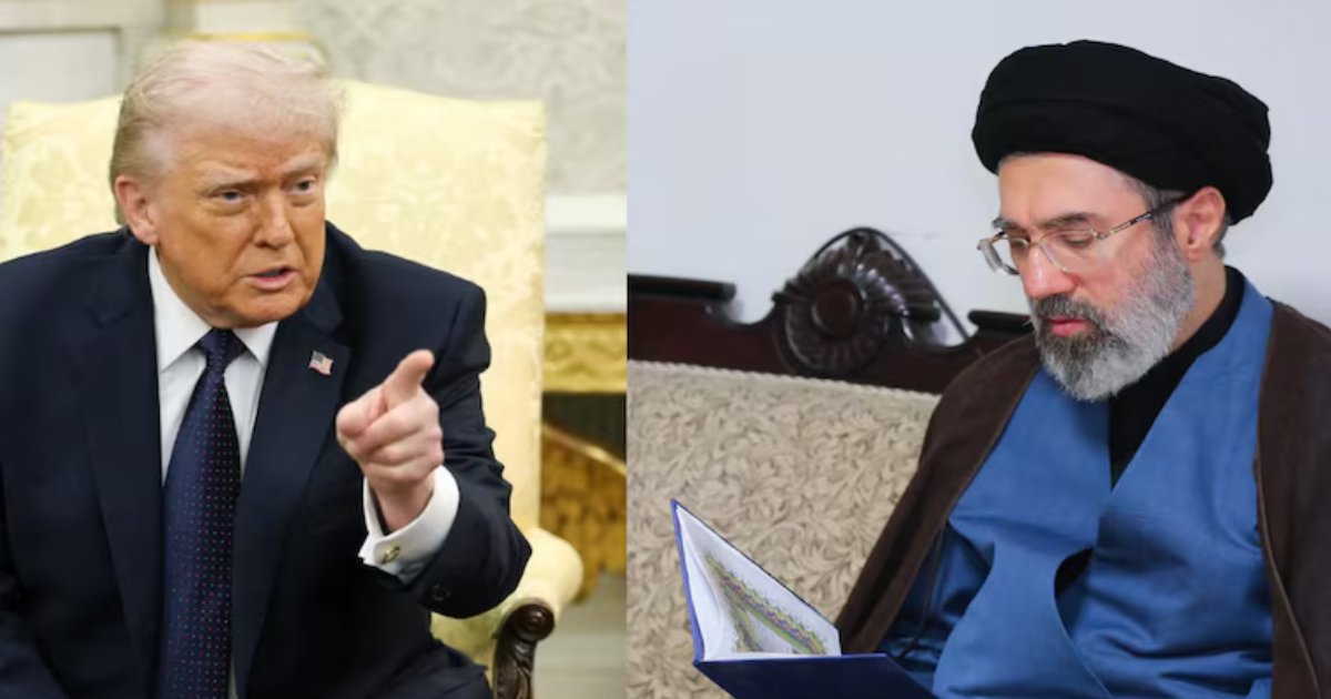 Donald Trump et Mojtaba Khamenei