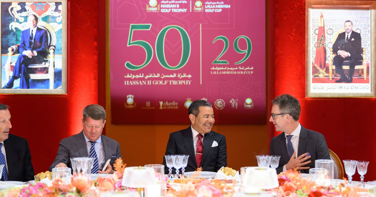 Moulay Rachid préside le dîner de gala à l'occasion du Trophée Hassan II de golf et de la Coupe Lalla Meryem