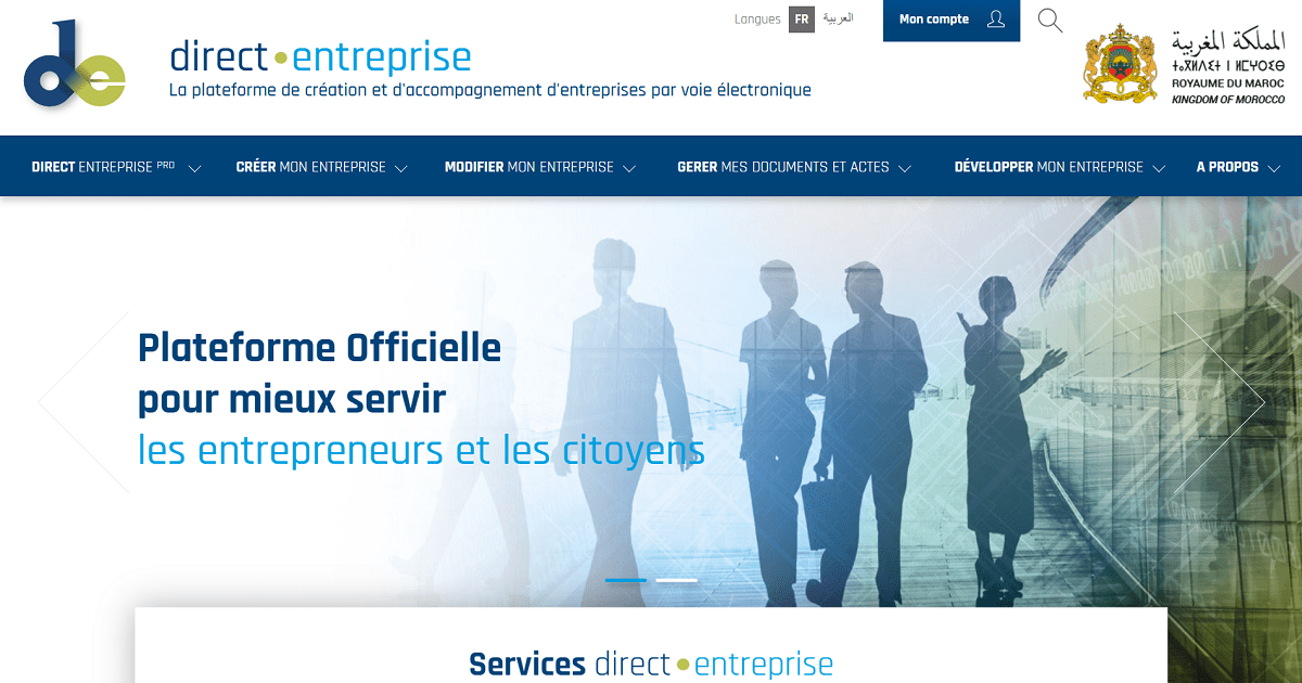 Plateforme Direct Entreprise