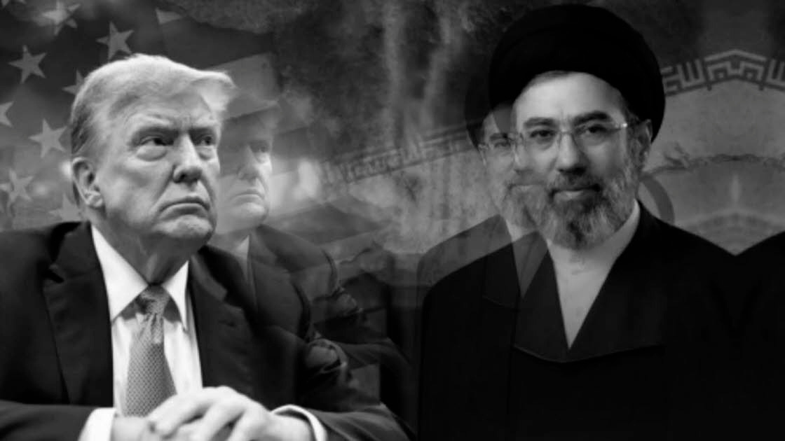 Donald Trump et Mojtaba Khamenei.