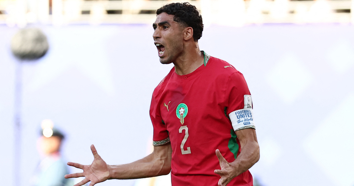 Achraf Hakimi contre le Brésil au Mondial 2026