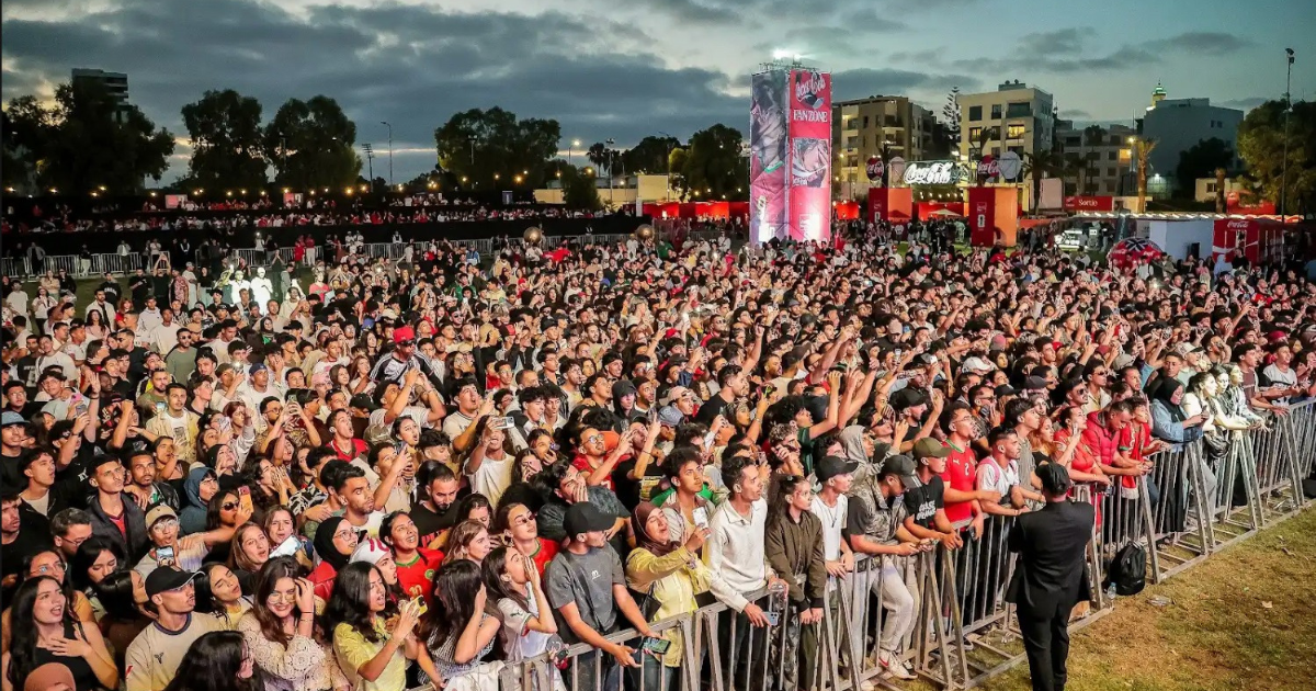 Fan Zone Coca-Cola à Casablanca