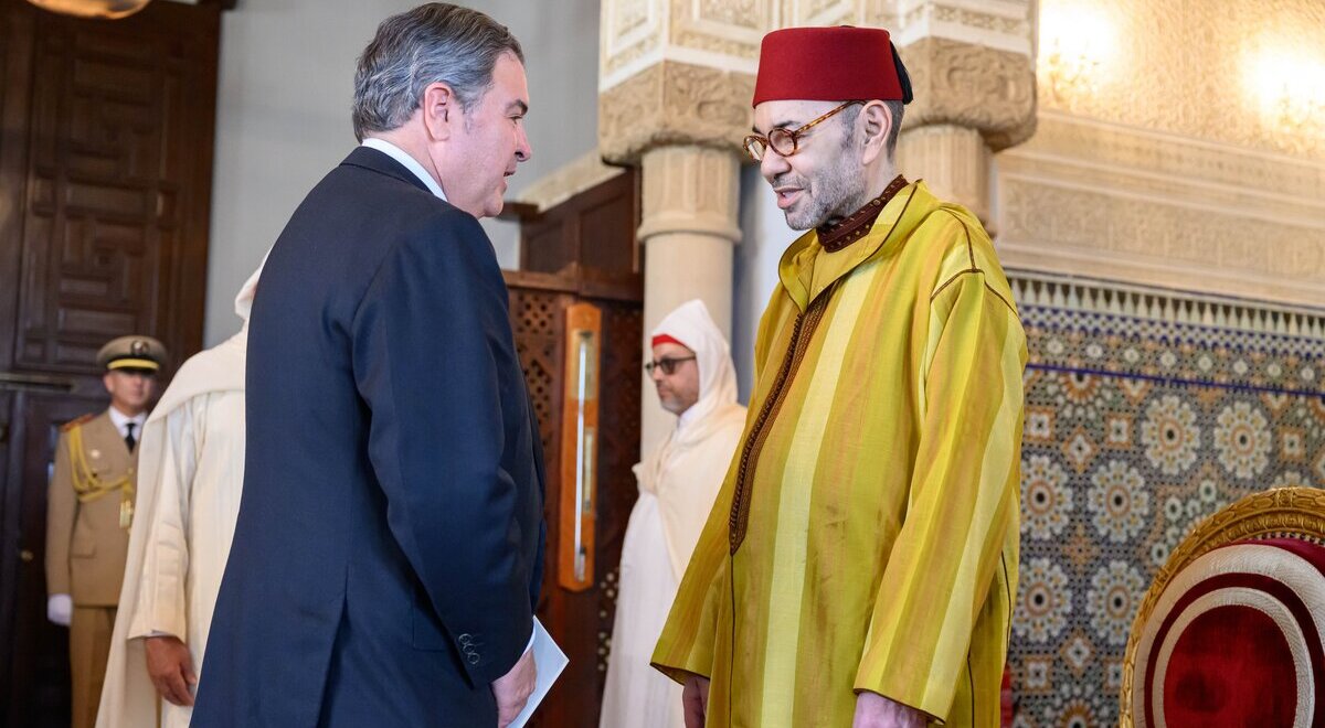 Roi, Mohammed VI, Palais Royal, Rabat, Maroc, ambassadeurs étrangers, Souverain