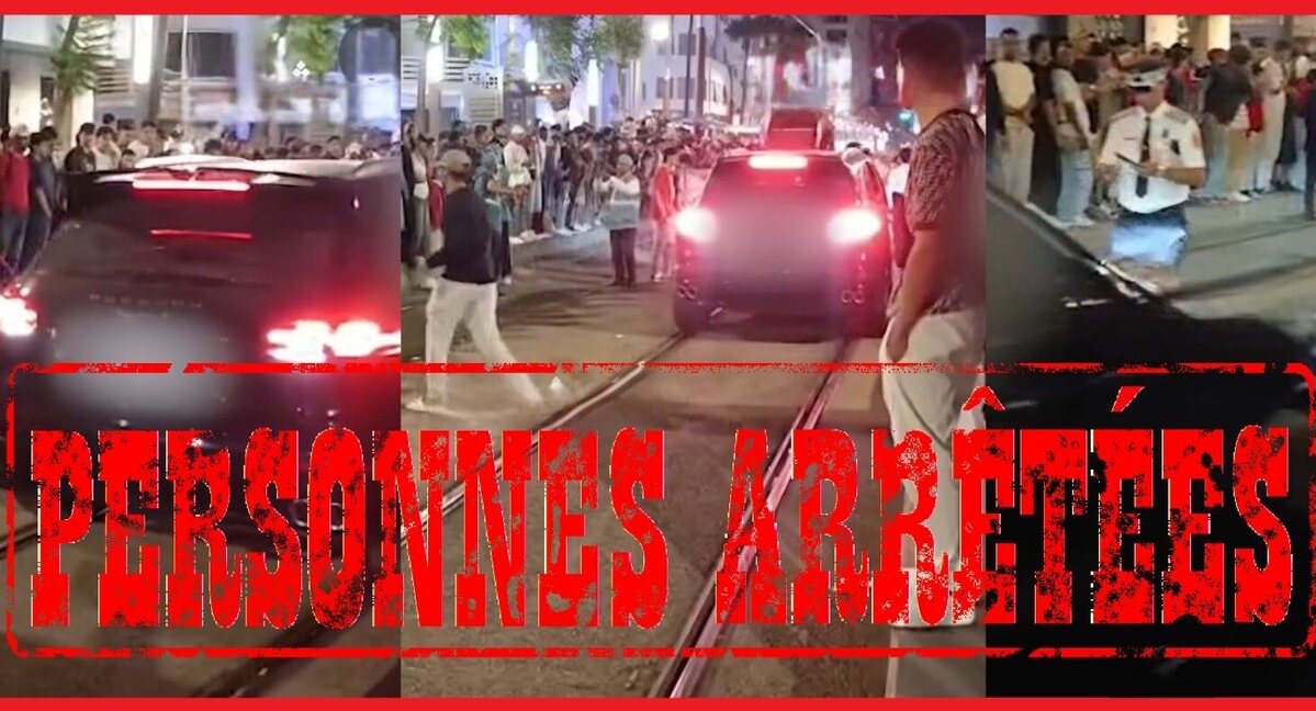 Casablanca : un SUV sur les voies du tramway, trois hommes ivres interpellés