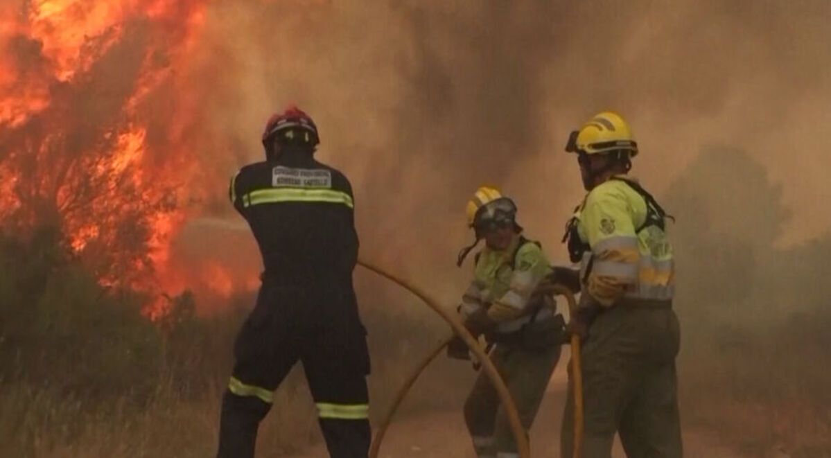 feux de forêt, feux, espagne, incendies,